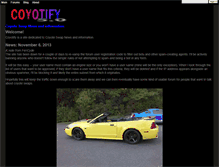 Tablet Screenshot of coyotify.com